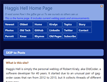 Tablet Screenshot of haggishell.com